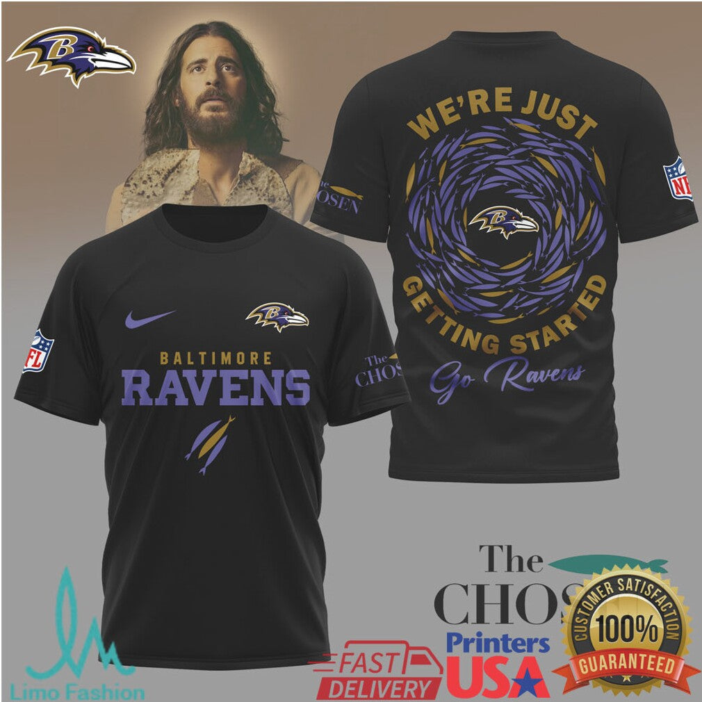 Baltimore Ravens “The Chosen” Religious Football T Shirt Faith Based Ravens Gear - Limotees LLC