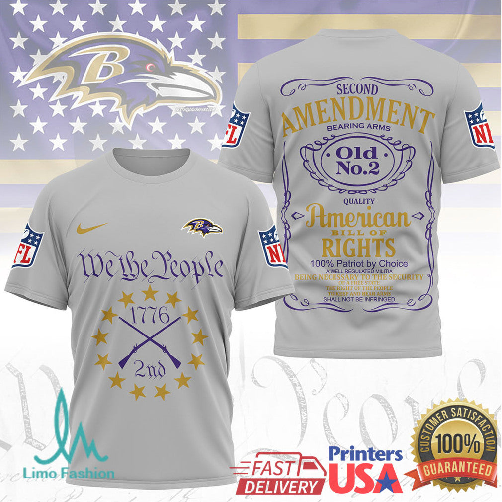 Baltimore Ravens We The People 1776 Second Amendment Patriot Shirt - Limotees LLC