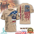 Baltimore Ravens “We The People” Military Style American Flag Tan T Shirt - Limotees LLC