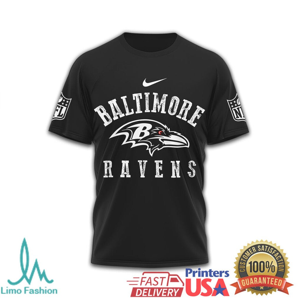 Baltimore Ravens Wounded Warrior Project Military Tribute T Shirt - Limotees LLC