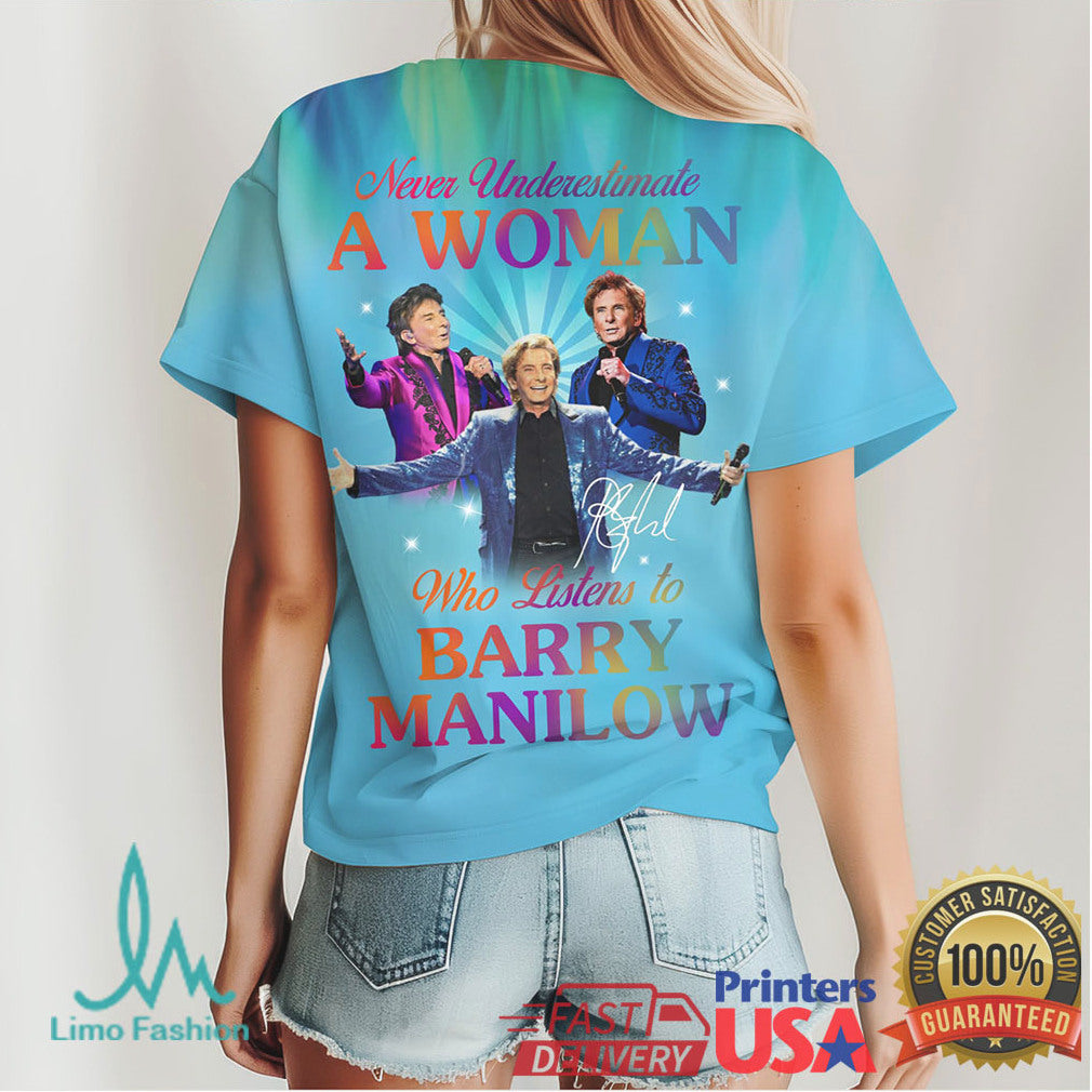 Barry Manilow The Last Concerts 2025 “Never Underestimate A Woman” Tie Dye T Shirt - Limotees LLC