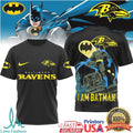 Batman x Baltimore Ravens NFL Hero Mashup Graphic T Shirt - Limotees LLC
