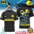 Batman x Cleveland Browns NFL Dark Knight Fan T Shirt - Limotees LLC