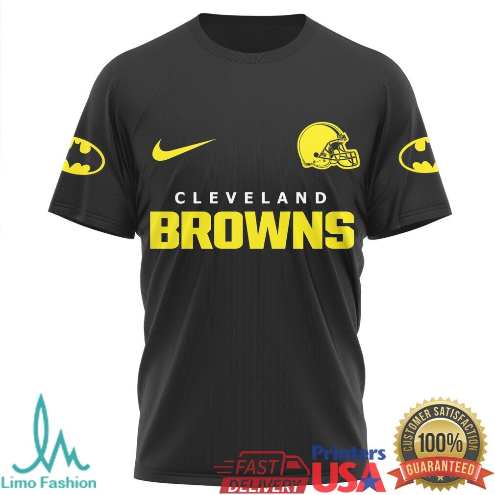 Batman x Cleveland Browns NFL Dark Knight Fan T Shirt - Limotees LLC