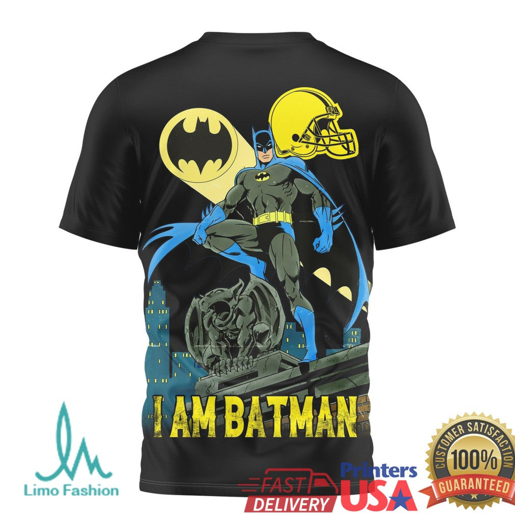 Batman x Cleveland Browns NFL Dark Knight Fan T Shirt - Limotees LLC