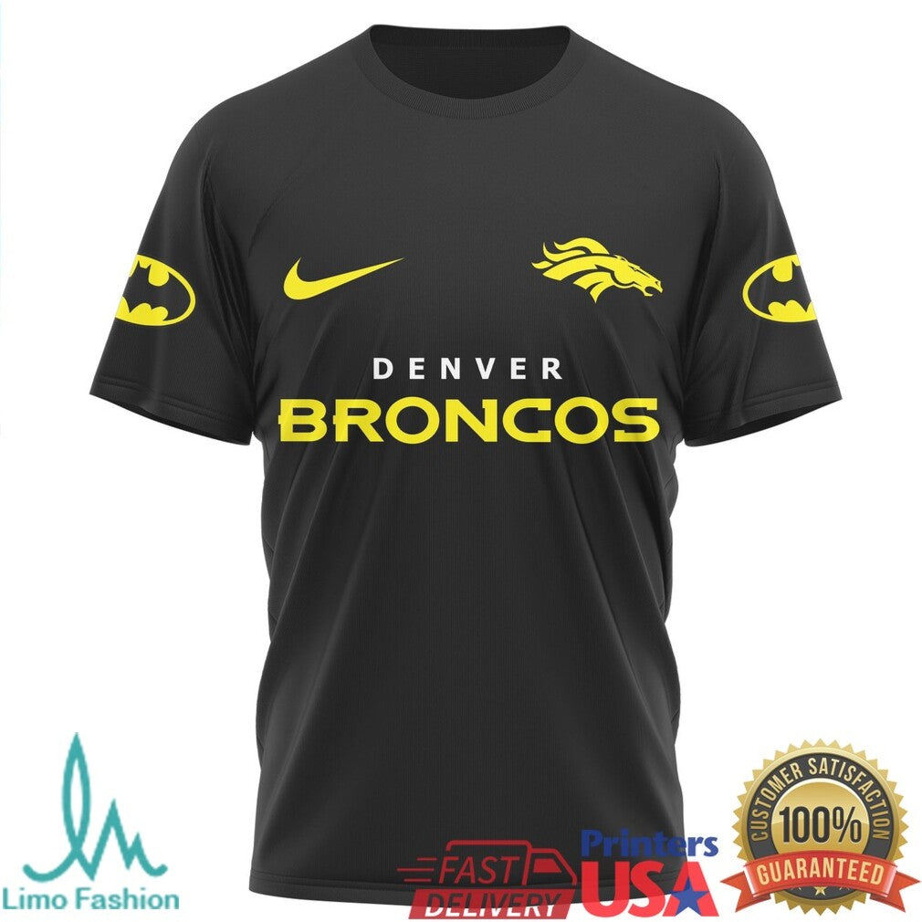 Batman x Denver Broncos NFL Hero Series Graphic T Shirt - Limotees LLC