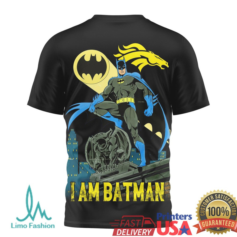 Batman x Denver Broncos NFL Hero Series Graphic T Shirt - Limotees LLC