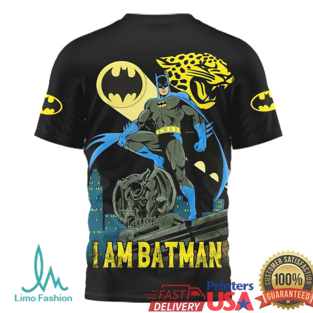 Batman x Jacksonville Jaguars NFL Gotham Football T Shirt