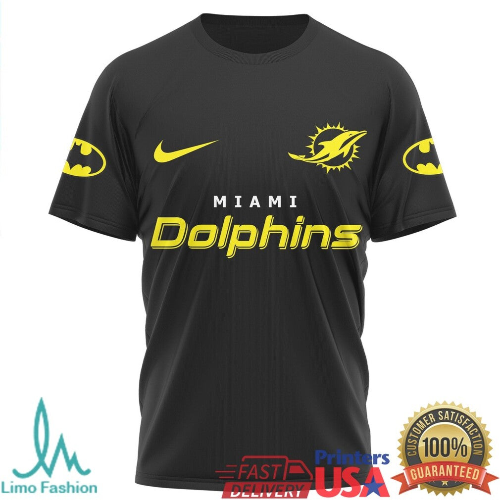 Batman x Miami Dolphins NFL Superhero Concept T Shirt - Limotees LLC