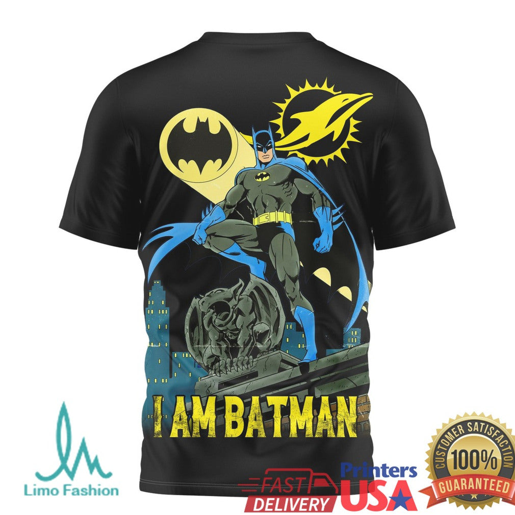 Batman x Miami Dolphins NFL Superhero Concept T Shirt - Limotees LLC