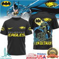 Batman x Philadelphia Eagles NFL Gotham Crossover T Shirt - Limotees LLC