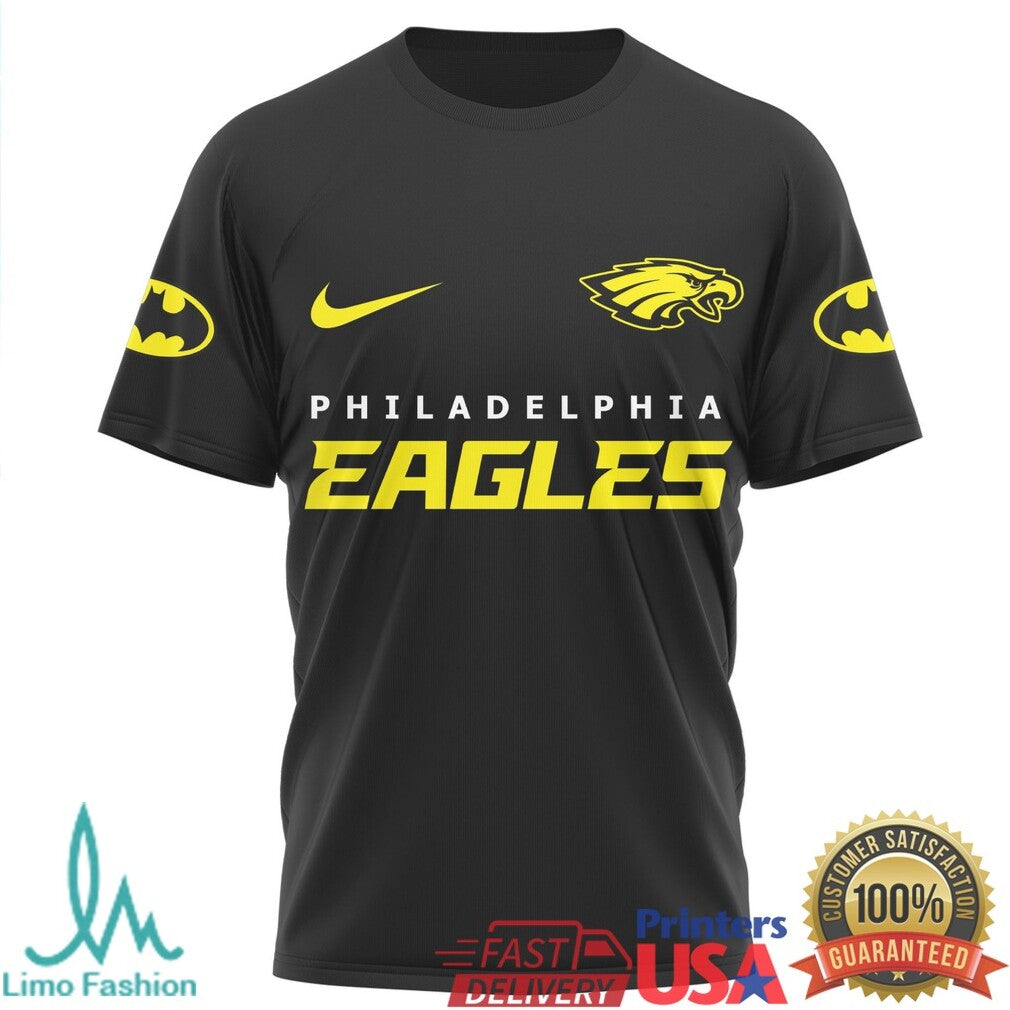 Batman x Philadelphia Eagles NFL Gotham Crossover T Shirt - Limotees LLC