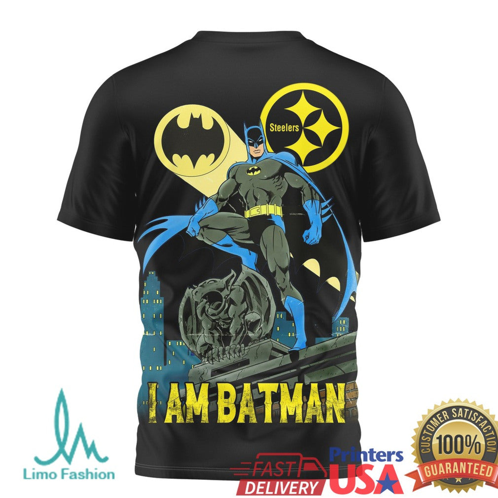 Batman x Pittsburgh ST Shirtlers Gotham City Football T Shirt - Limotees LLC