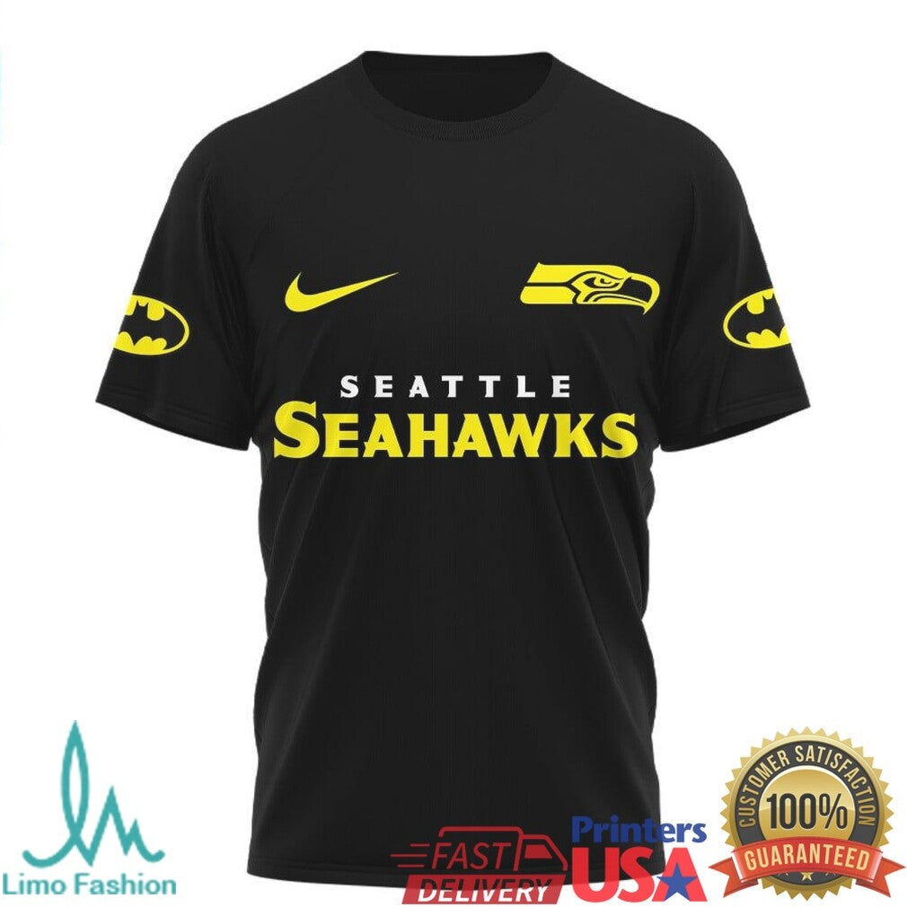 Batman x Seattle Seahawks Dark Knight NFL Edition T Shirt - Limotees LLC