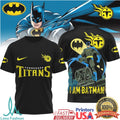 Batman x Tennessee Titans NFL Superhero Fusion Graphic T Shirt - Limotees LLC