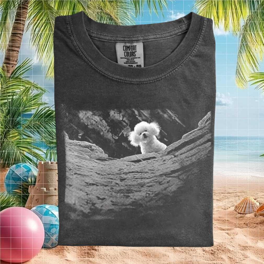 Bichon Frise Dog Hiking Mountain Nature Graphic T Shirt - Limotees LLC