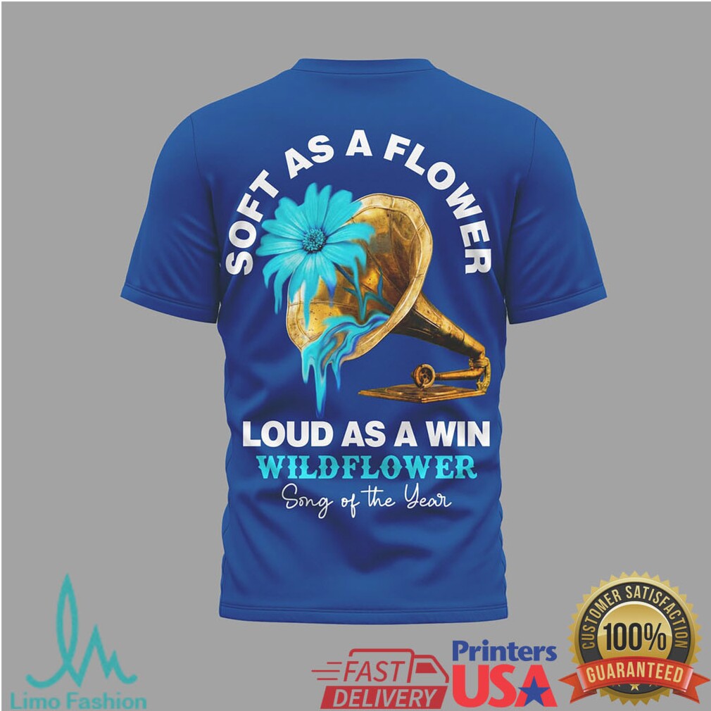 Billie Eilish “Wildflower” Song of the Year Blue Graphic Shirt - Limotees LLC