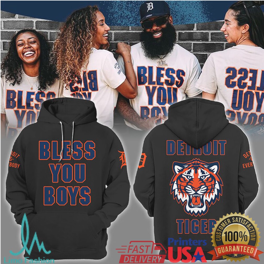 Bless You Boys Detroit Tigers Fan Graphic T Shirt - Limotees LLC