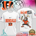 Blink 182 x Cincinnati Bengals Bunny Logo Mashup T Shirt - Limotees LLC
