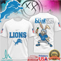 Blink 182 x Detroit Lions Punk Rock Mascot T Shirt