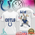 Blink 182 x Indianapolis Colts Punk Rock Football T shirt - Limotees LLC