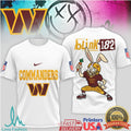 Blink 182 x Washington Commanders Bunny Mascot Pop Punk NFL T Shirt - Limotees LLC