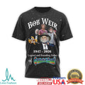Bob Weir Grateful Dead 1947 2026 Legend & Founding Father Setlist Tee - Limotees LLC
