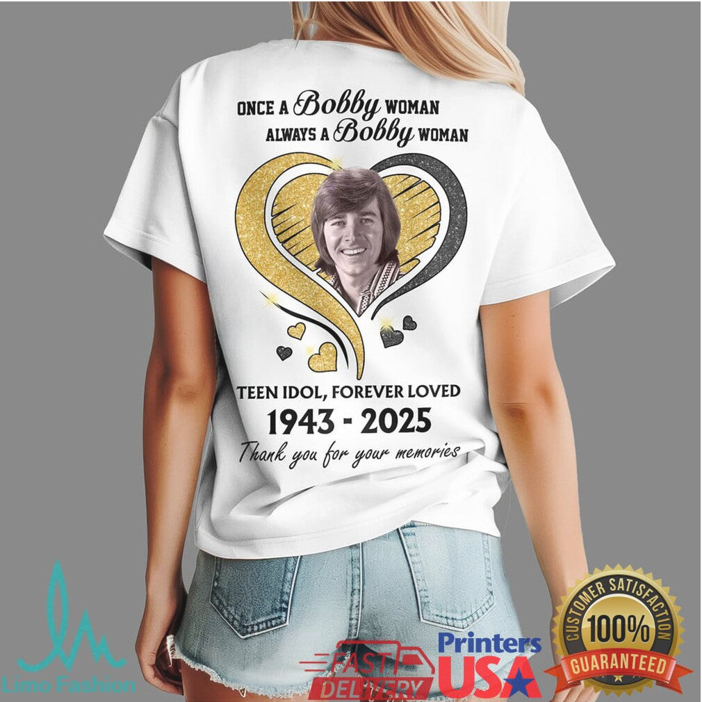 Bobby Sherman Tribute T Shirtn Idol Forever Loved 1943 2025 Memorial T Shirt - Limotees LLC