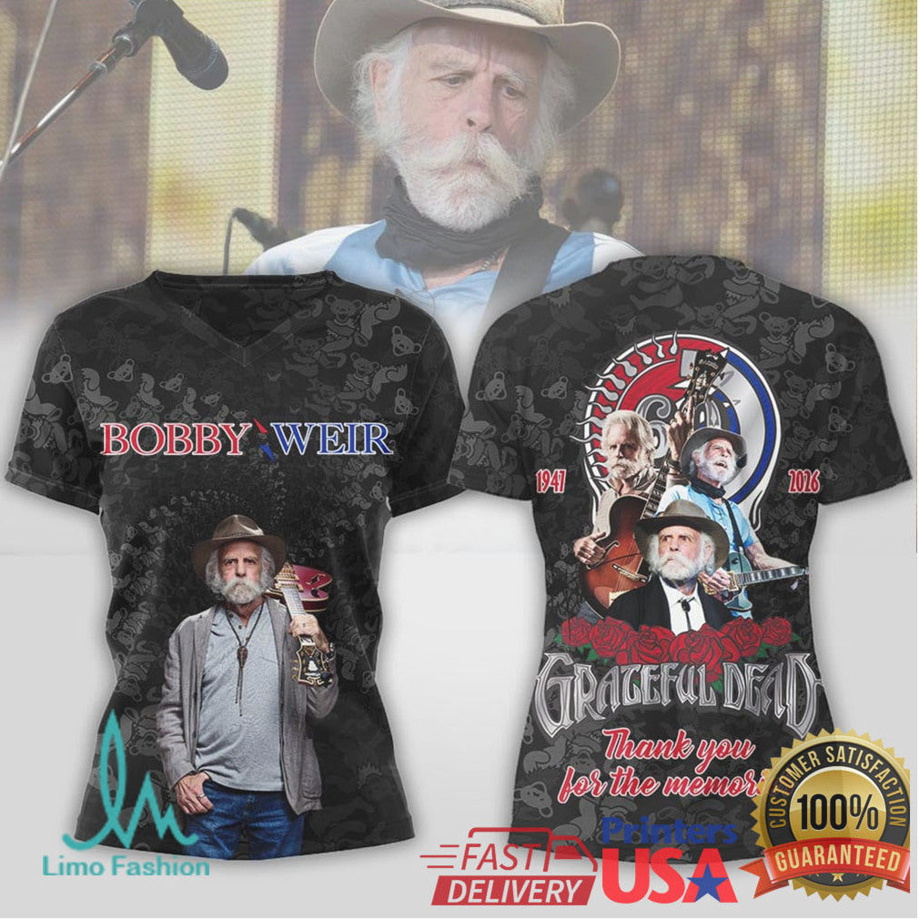 Bobby Weir Grateful Dead Tribute “Thank You For The Memories” 3D Apparel - Limotees LLC