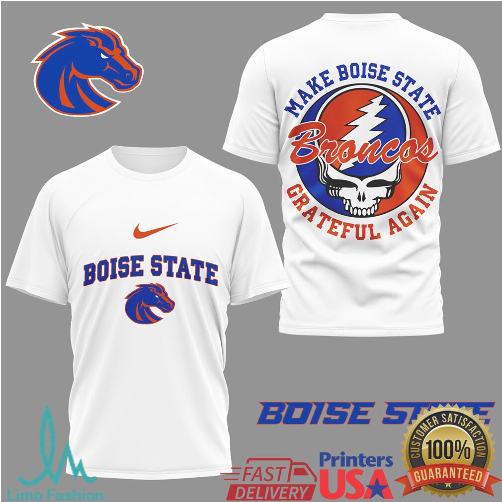 Boise State Broncos “Make Boise State Grateful Again” Iconic Bolt T Shirt - Limotees LLC