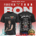 Bon Jovi Forever Tour Jon Bon Jovi Photo & Greatest Hits Tracklist Tee