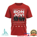 Bon Jovi Forever Tour Music Player Style Red Graphic T Shirt - Limotees LLC
