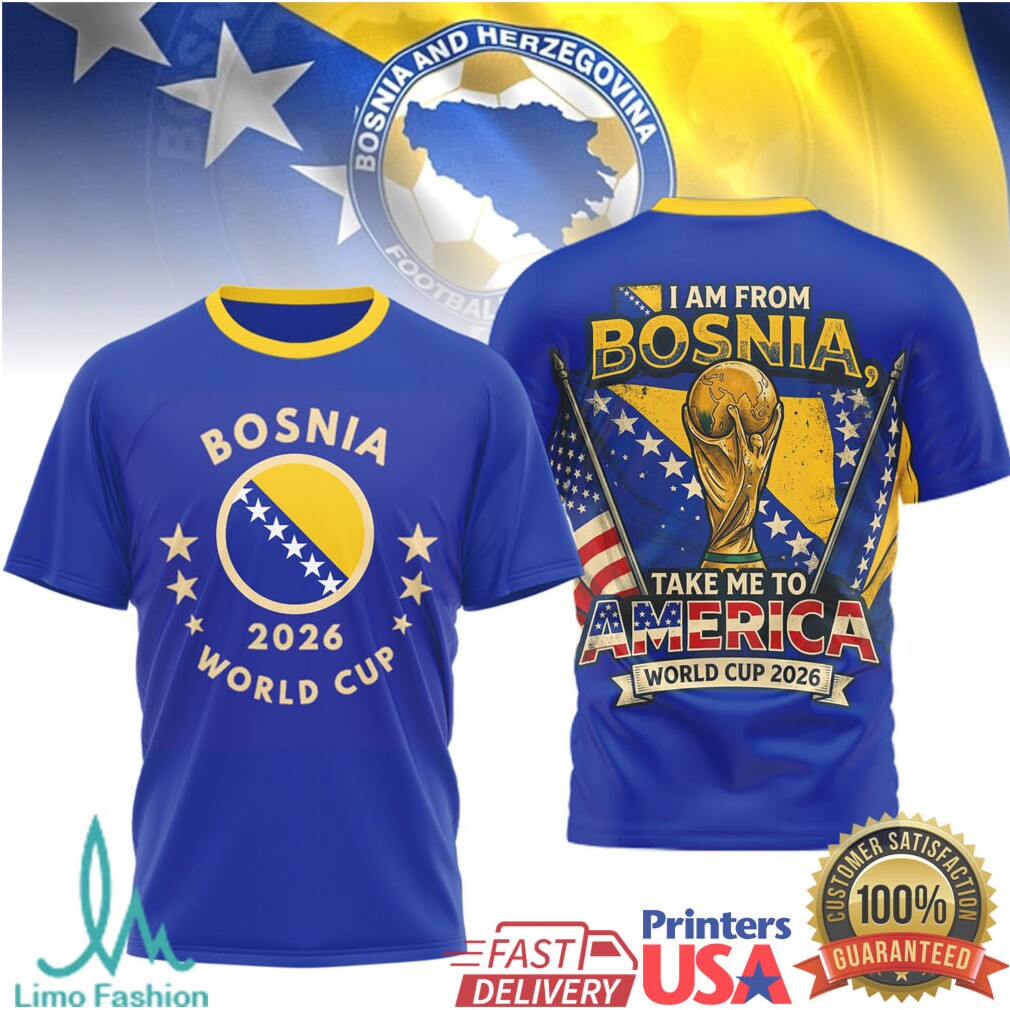 Bosnia and Herzegovina World Cup 2026 Take Me To America T Shirt - Limotees LLC