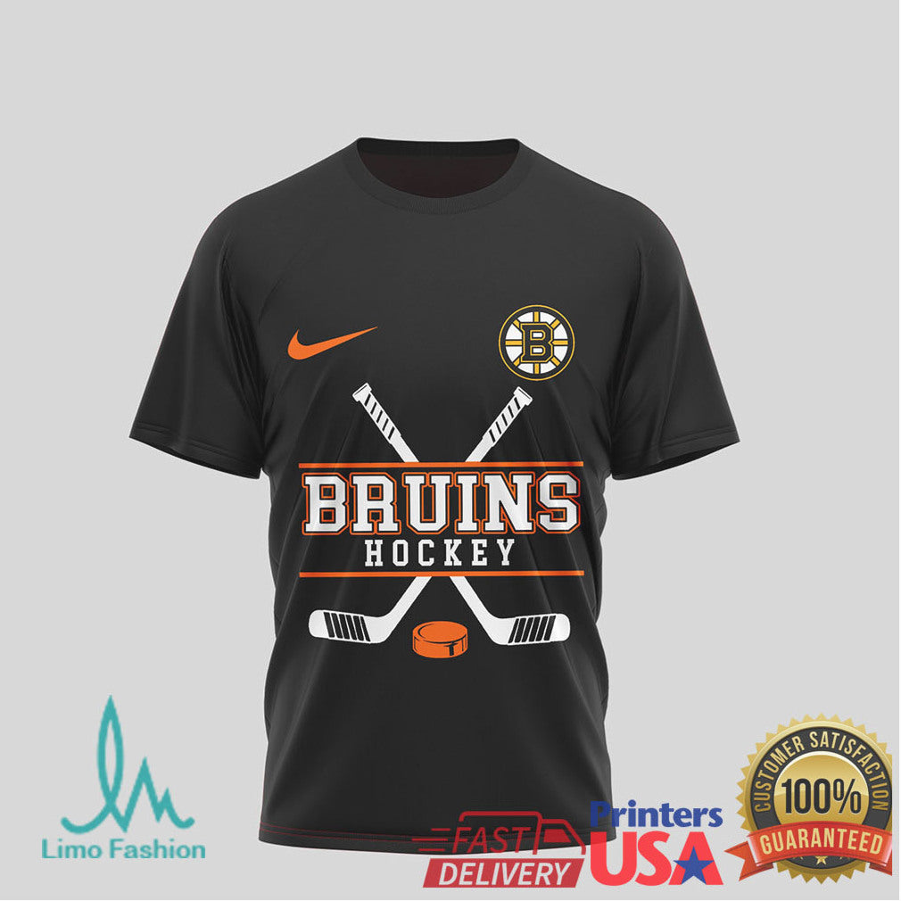 Boston Bruins Hockey x Harley Davidson Skull Wing Biker T Shirt - Limotees LLC