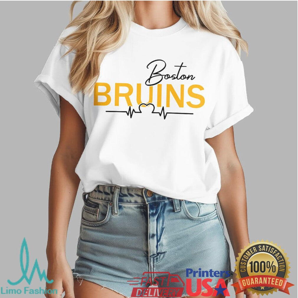 Boston Bruins Nurse T Shirt Just A Nurse Who Loves Bruins Hockey - Limotees LLC