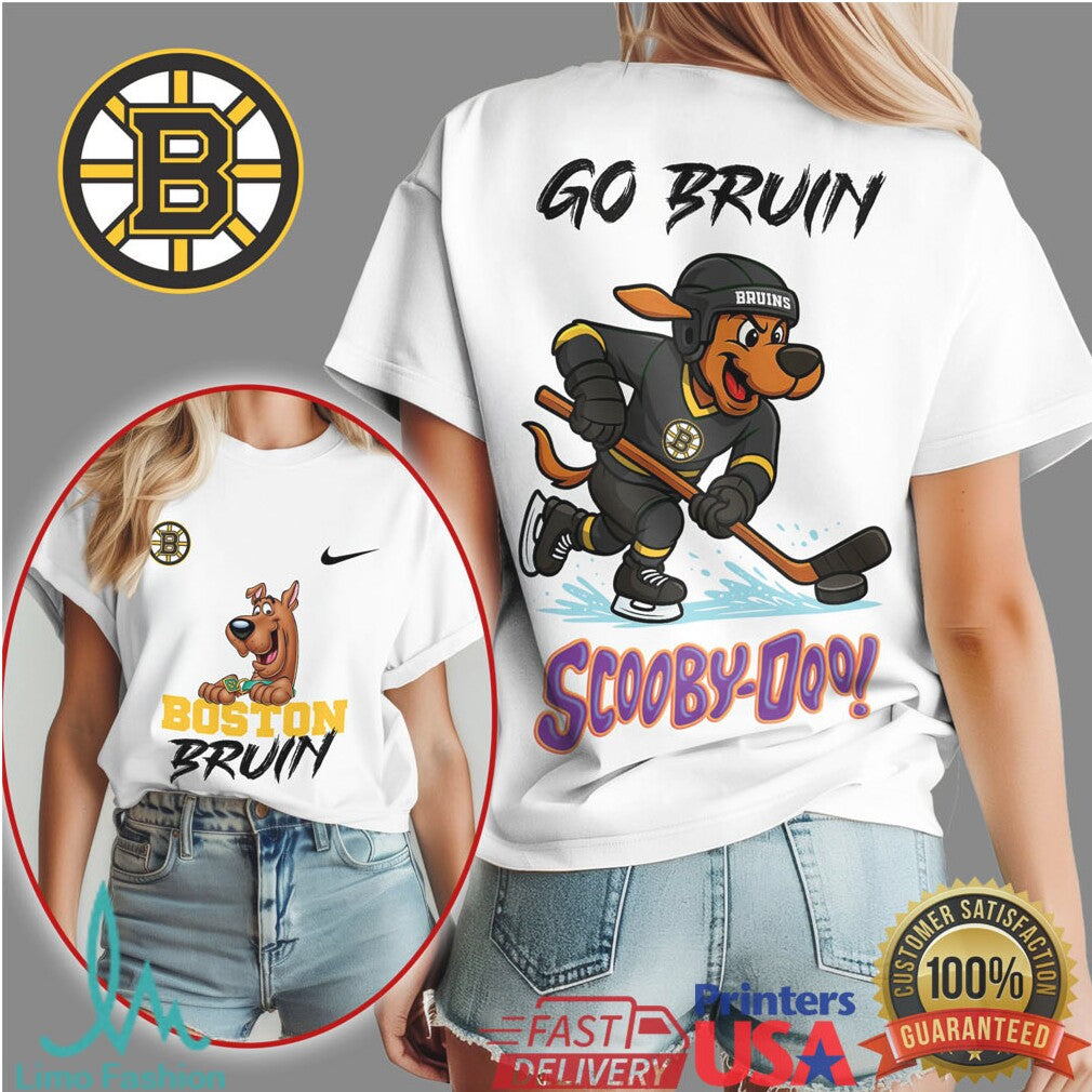 Boston Bruins Scooby Doo Go Bruins NHL Sports T Shirt - Limotees LLC