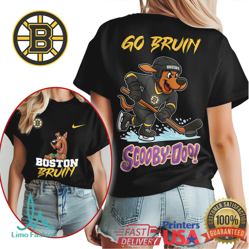 Boston Bruins Scooby Doo Go Bruins NHL Sports T Shirt - Limotees LLC