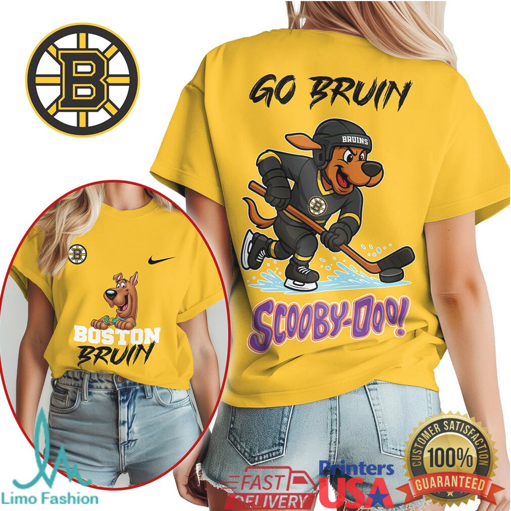 Boston Bruins Scooby Doo Go Bruins NHL Sports T Shirt - Limotees LLC