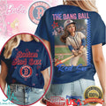 Boston Red Sox Barbie Hit The Dang Ball Retro Baseball T Shirt - Limotees LLC