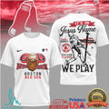 Boston Red Sox God Wins Forever Baseball Jesus Name T Shirt - Limotees LLC