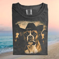 Boxer Dog Cowboy Hat Smoking Vintage Western T Shirt - Limotees LLC