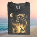 Boxer Dog Wilderness Galaxy Moon Vintage Graphic T Shirt - Limotees LLC