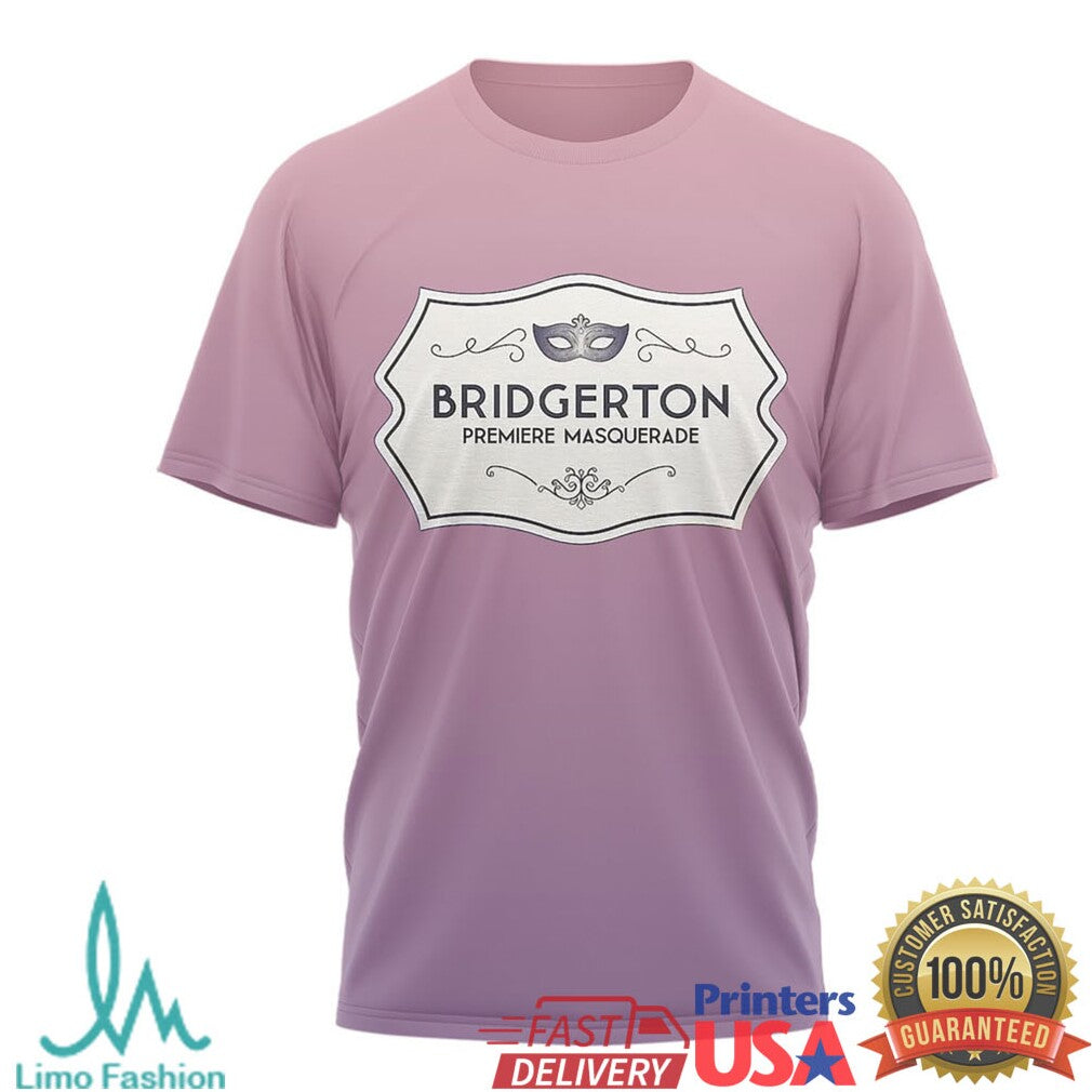 Bridgerton Premiere Masquerade “Unmask True Love” Purple Gradient Tee - Limotees LLC