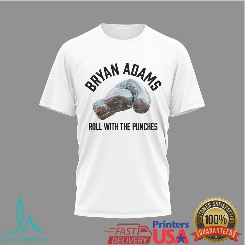 Bryan Adams Roll With The Punches Tour 2026 Featuring Pat Benatar T Shirt - Limotees LLC