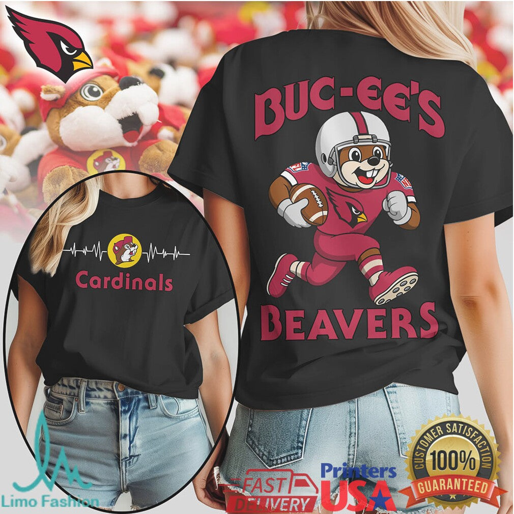 Buc ee’s Beavers Arizona Cardinals Football Mashup T Shirt - Limotees LLC