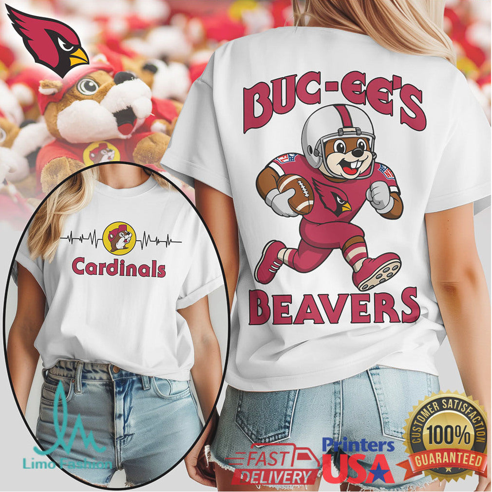 Buc ee’s Beavers Arizona Cardinals Football Mashup T Shirt - Limotees LLC
