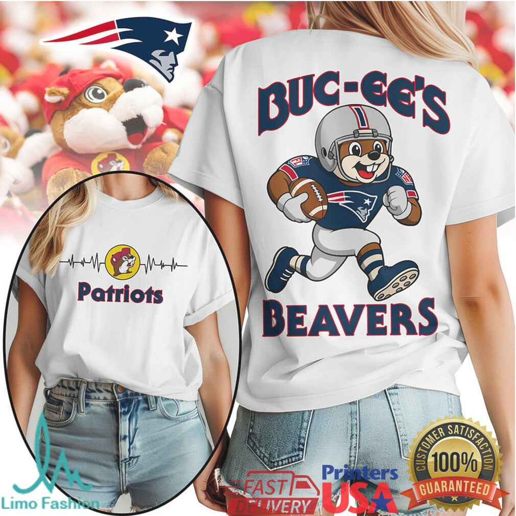 Buc ee’s Beavers New England Patriots Football Fan T Shirt - Limotees LLC