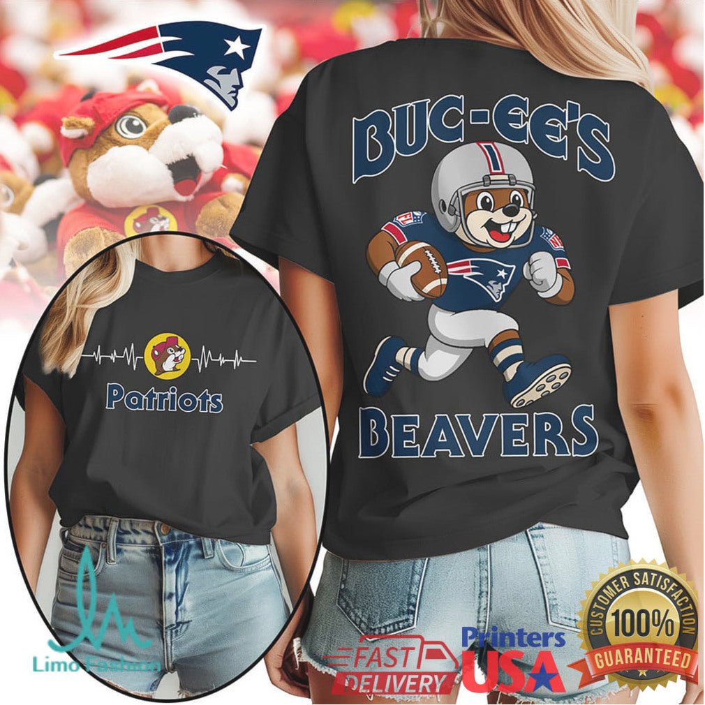 Buc ee’s Beavers New England Patriots Football Fan T Shirt - Limotees LLC