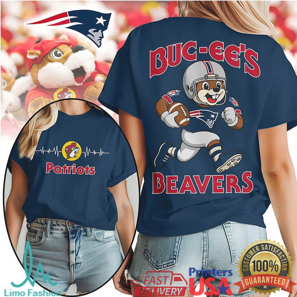 Buc ee’s Beavers New England Patriots Football Fan T Shirt - Limotees LLC