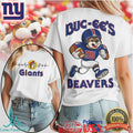 Buc ee’s Beavers New York Giants Football Mashup T Shirt - Limotees LLC